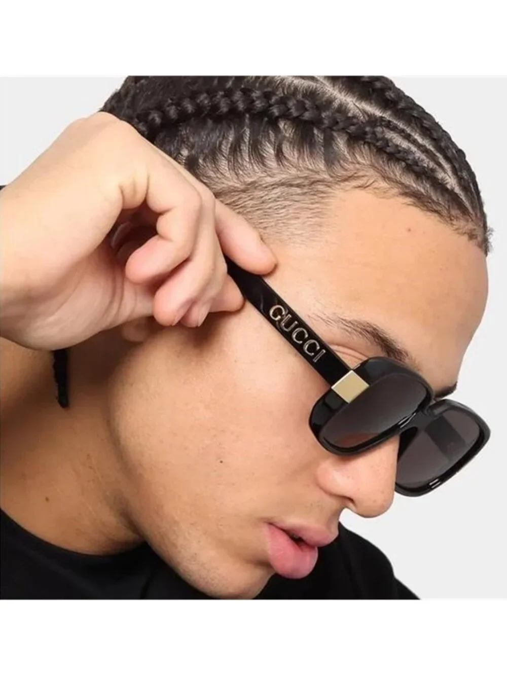 GUCCI Grey Square Men Sunglasses GG0318S 005 51